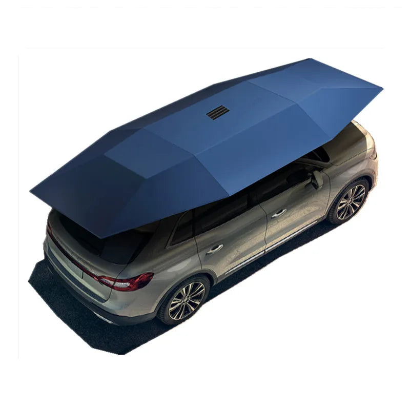 Adăpost Auto Mobil Semi-Automat cu Telecomandă – Umbrar Pliabil Inteligent