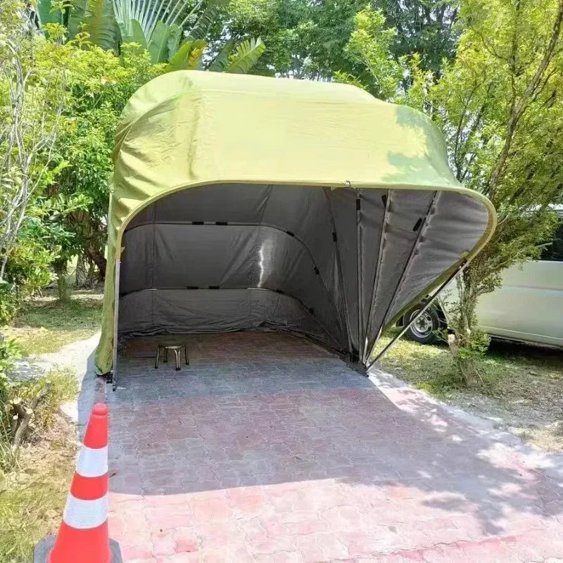 Cort Auto Pliabil Manual – Garaj Portabil cu Husă de Depozitare