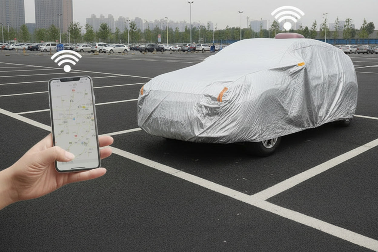 Husă Auto Electrică Retractabilă cu Telecomandă – Protecție UV, Ploaie și Zăpadă