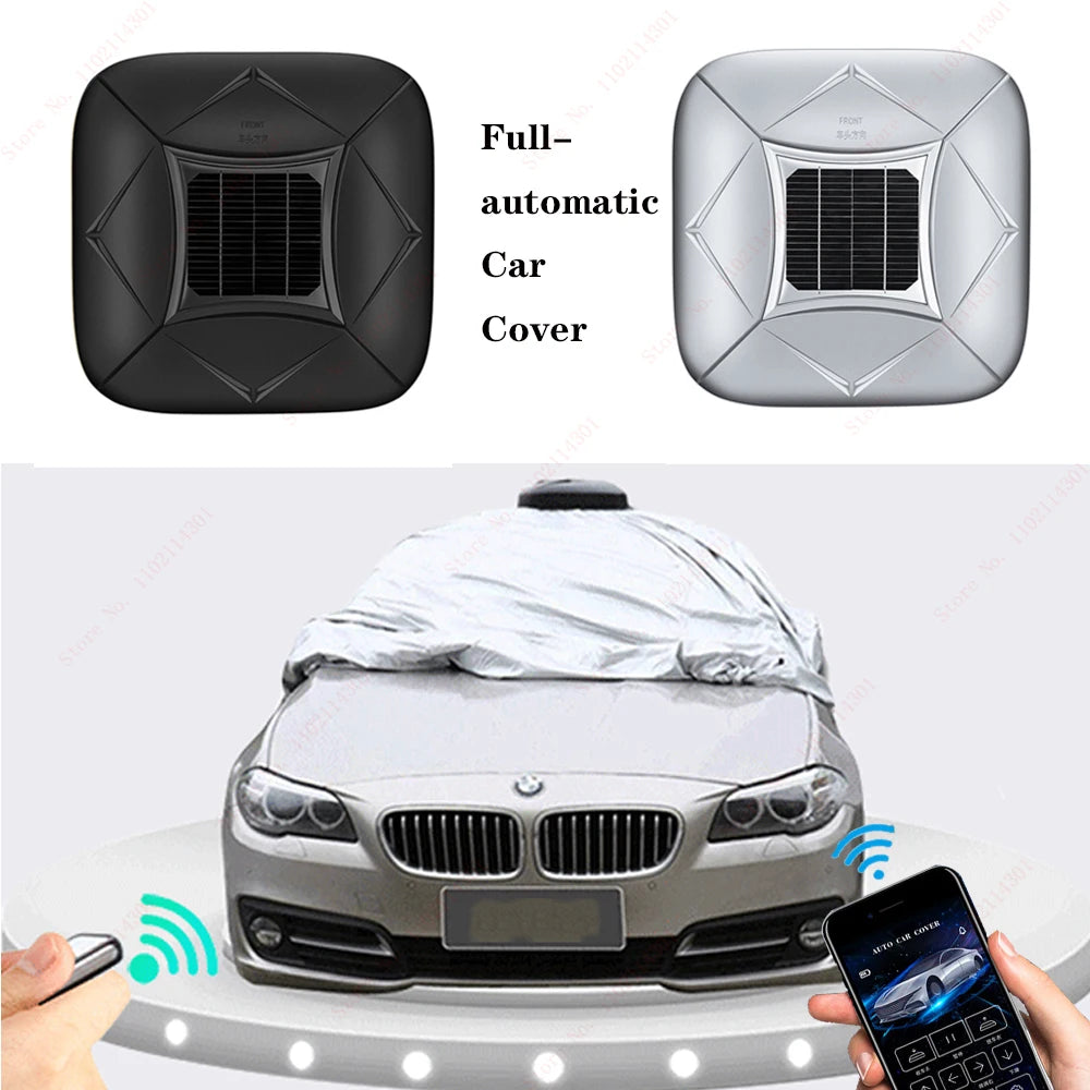 Husă Auto Complet Automată cu Energie Solară și Telecomandă Inteligentă